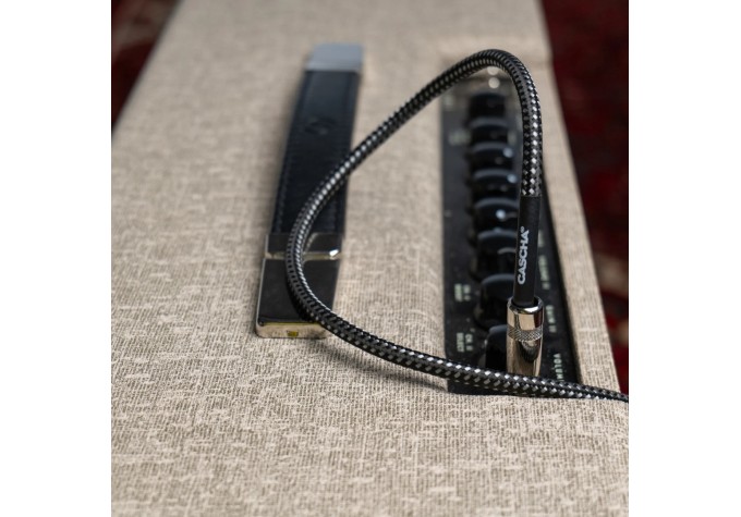 Cascha Standard Line Guitar Cable Čierna 6 m Rovný - Zalomený