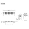 Gotoh GE103B-T CK Black Kobylka na gitaru