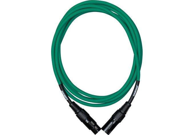 Cascha Standard Line Microphone Cable Zelená 6 m