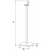 Sonorous SP 500 Biela Stojan