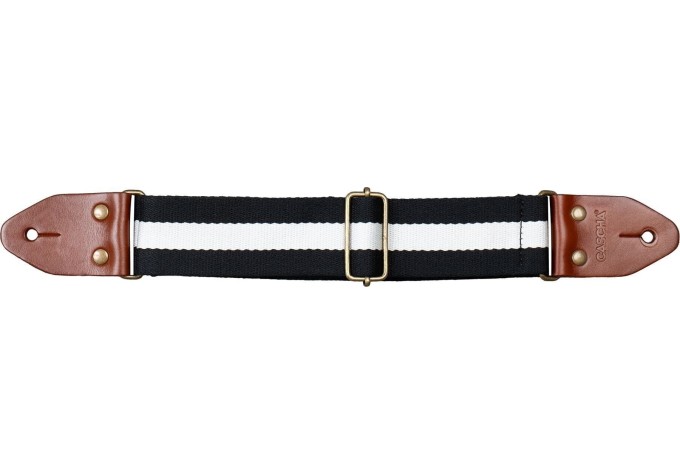 Cascha CGS-CD4 Cotton Gitarový pás Black & White