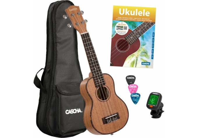 Cascha HH 2027 Premium Sopránové ukulele Natural
