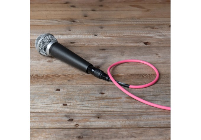 Cascha Standard Line Microphone Cable Ružová 3 m