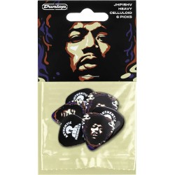 Dunlop Jimi Hendrix Guitar Picks Star 6 Pack