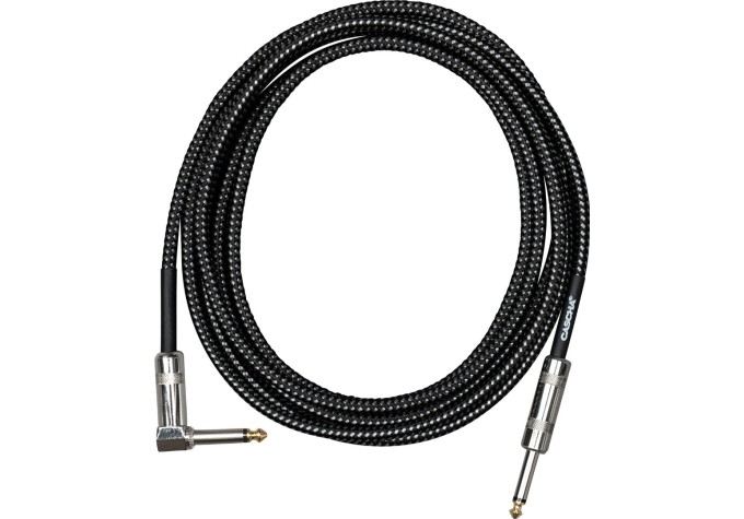 Cascha Standard Line Guitar Cable Čierna 6 m Rovný - Zalomený