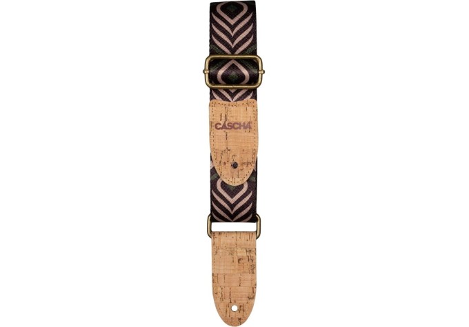 Cascha CUS-VC9 Vegan Cork Popruh pre ukulele Green Chevron
