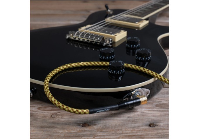Cascha Professional Line Guitar Cable Nástrojový kábel 6 m Rovný - Zalomený