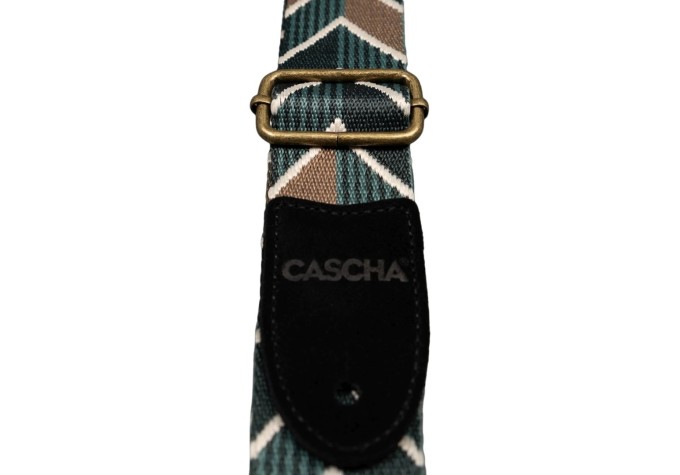 Cascha CUS-JW2 Jacquard Popruh pre ukulele Ethnic Green