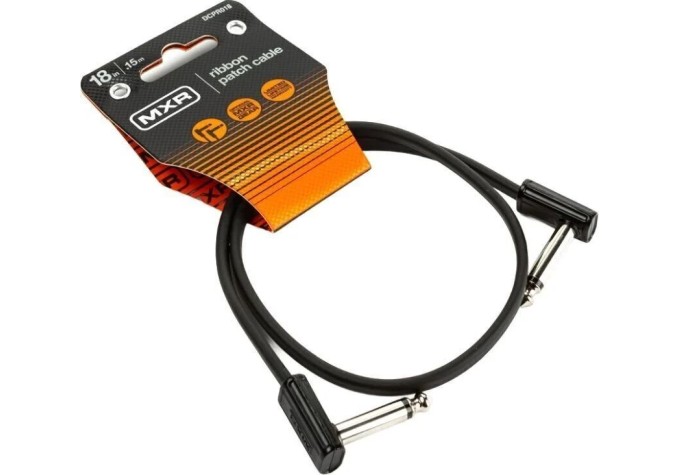 Dunlop MXR DCPR018 Ribbon Patch Cable 18in Čierna 46 cm Zalomený - Zalomený