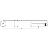 Cordial CFU 0,9 PC 90 cm Audio kábel