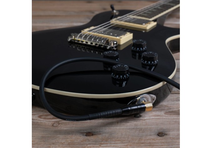 Cascha Professional Line Guitar Cable Čierna 3 m Rovný - Zalomený