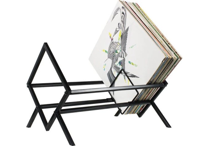 Muziker 7'' 10'' 12'' Vinyl Record Metal Assembly Display Holder Stolový stojan na LP platne