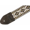 Levys M8HTV-07 Print Series 2" Vintage Hootenanny Jacquard Weave Guitar Strap Beige