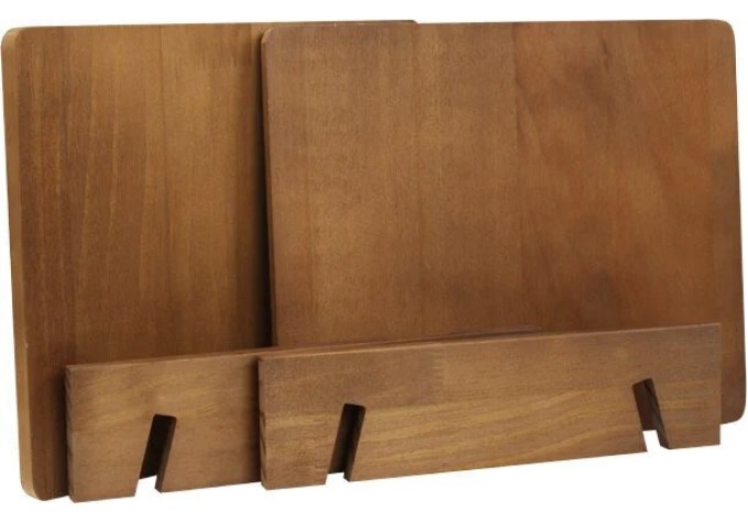 Muziker Self-Assembly Paulownia Stolový stojan na LP platne