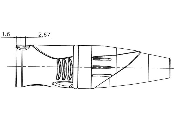 Enova XL23MB-W Konektor XLR