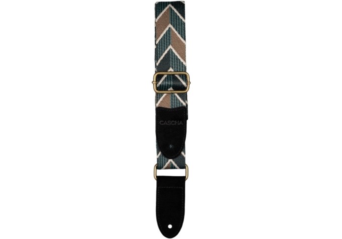 Cascha CUS-JW2 Jacquard Popruh pre ukulele Ethnic Green