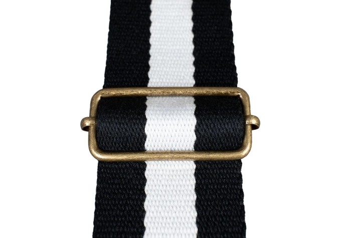 Cascha CGS-CD4 Cotton Gitarový pás Black & White
