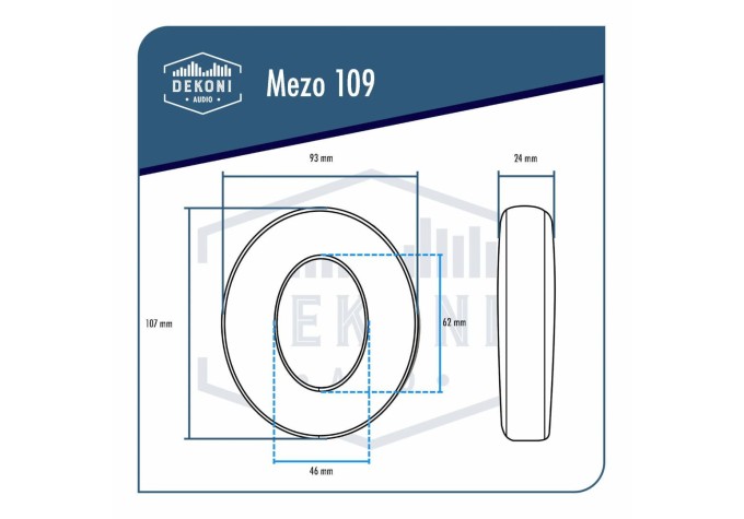 Dekoni Audio EPZ-M109-FNSK Náušníky pre slúchadlá Čierna