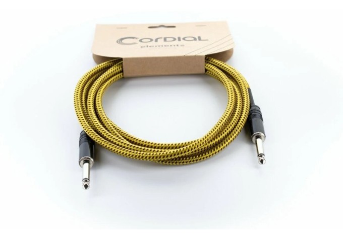 Cordial EI 1,5 PP-TWEED-YE 1,5 m Rovný - Rovný Nástrojový kábel