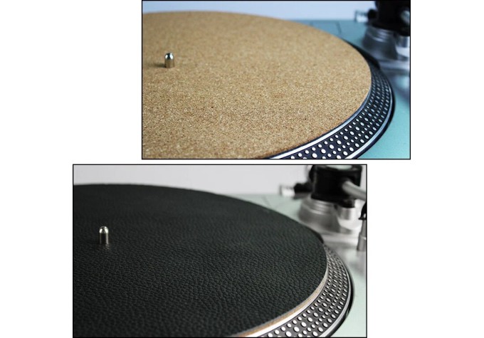 Muziker Genuine Leather & Cork LP Slip Mat Slipmat