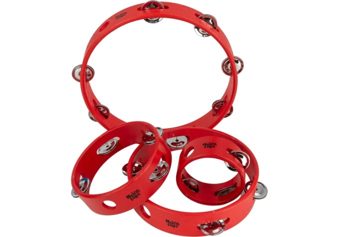 Noicetone D016-2 15x4,5cm Red 5,9" Ručná tamburína