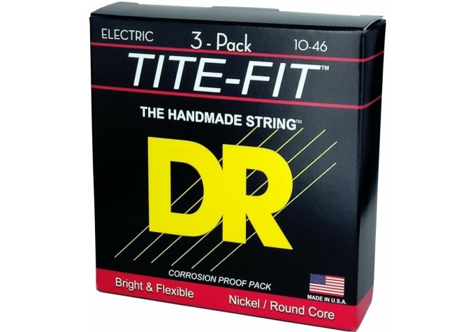 DR Strings MT-10 Tite Fit 3-Pack
