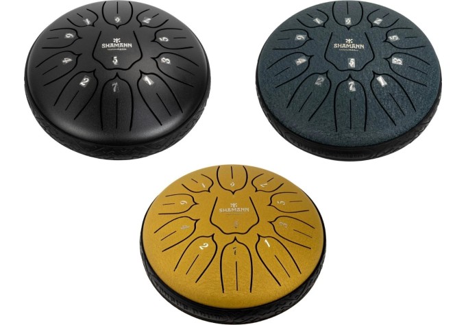 Shamann 6" 11 Notes D5 Major Black Tongue Drum