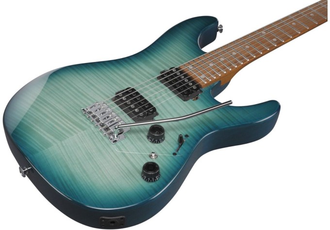 Ibanez AZ24S1F-TXB Transparent Turquoise Burst