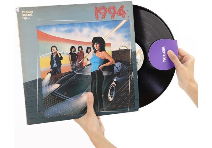 Muziker Vinyl record mitten, 4pcs pack * Muziker
