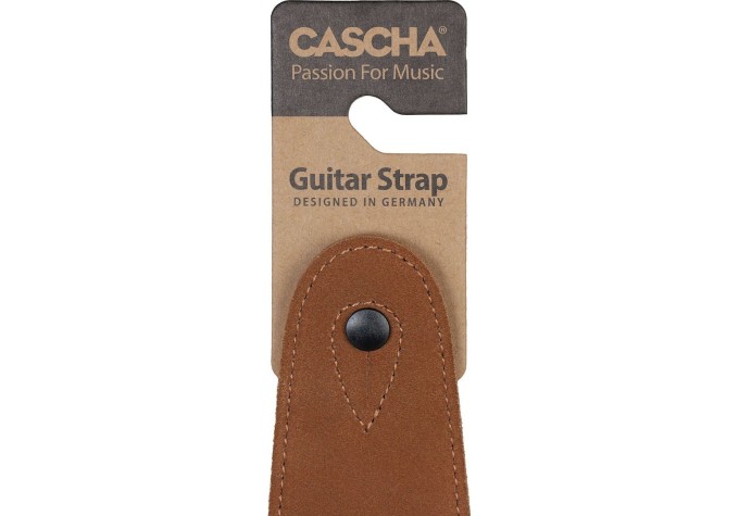 Cascha CGS-SL2 Leather Standard Gitarový pás Brown