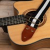 Cascha CGS-CD4 Cotton Gitarový pás Black & White