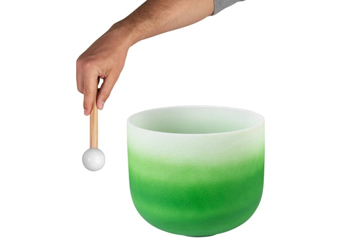Sela Crystal Chakra Spievajúca miska 11" Green