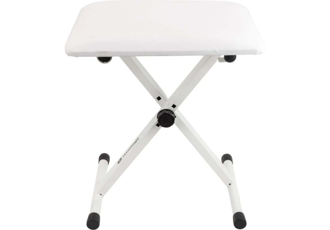 Revoltage KB2025WH Kovová klavírna stolička White