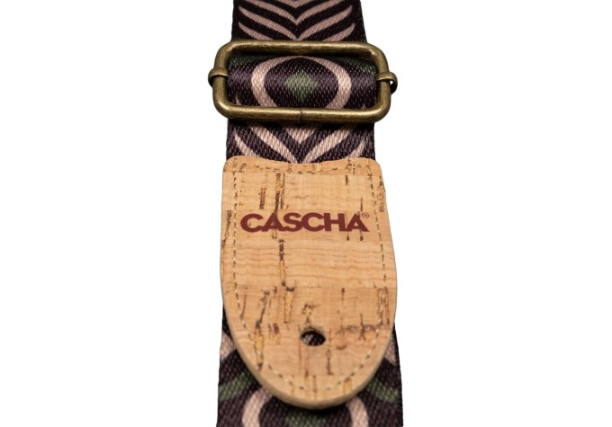 Cascha CUS-VC9 Vegan Cork Popruh pre ukulele Green Chevron
