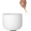 Sela 8“ Crystal Singing Bowl Set Frosted 440Hz B
