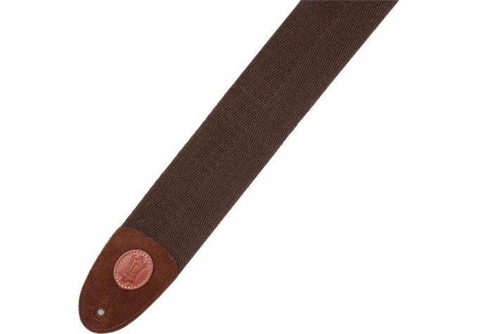 Levys MSSC4-BRN Signature Series 3" Heavy-weight Cotton Bass Strap Brown