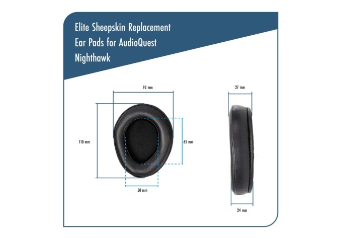 Dekoni Audio EPZ-NIGHTHWK-SK Náušníky pre slúchadlá Čierna