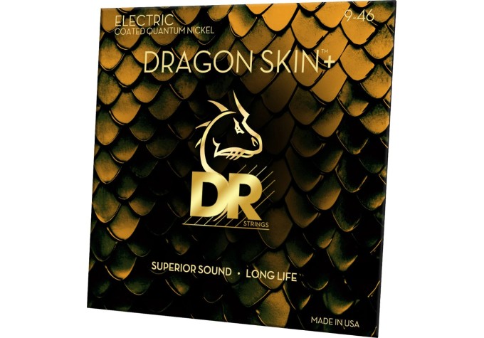 DR Strings Dragon Skin+ Coated Light to Medium 9-46 Struny pre elektrickú gitaru
