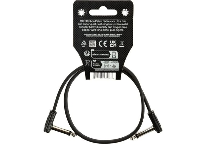 Dunlop MXR DCPR018 Ribbon Patch Cable 18in Čierna 46 cm Zalomený - Zalomený