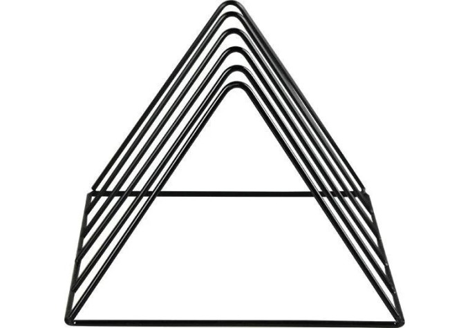 Muziker 12'' Vinyl Record Storage Triangle Stolový stojan na LP platne