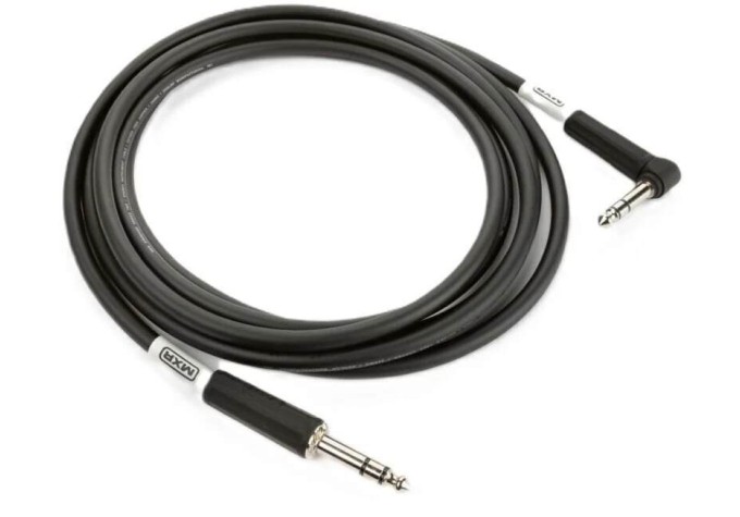 Dunlop MXR DCIST10R TRS Cable 10ft Čierna 3 m Rovný - Zalomený