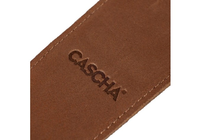 Cascha CGS-SL2 Leather Standard Gitarový pás Brown
