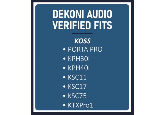 Dekoni Audio EPZ-PORTAPRO-BLK Náušníky pre slúchadlá Čierna