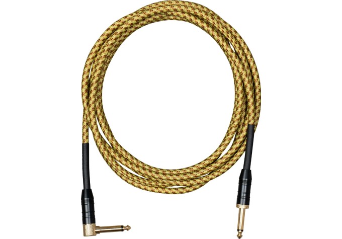 Cascha Professional Line Guitar Cable Nástrojový kábel 6 m Rovný - Zalomený