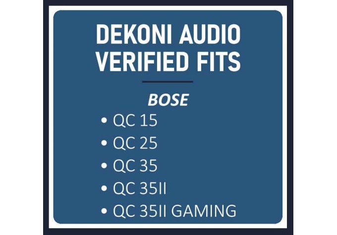 Dekoni Audio EPZ-QC-CHSV2 Náušníky pre slúchadlá Čierna
