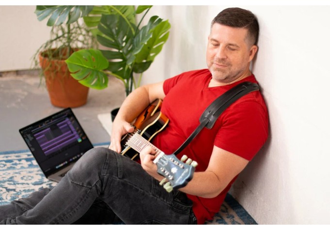 Levys M25 Gitarový pás Black