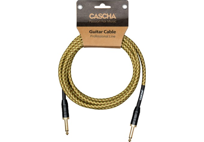 Cascha Professional Line Guitar Cable 3 m Rovný - Rovný Nástrojový kábel