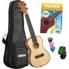 Cascha HH2152 Koncertné ukulele Natural