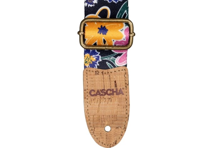 Cascha CGS-VC5 Vegan Cork Gitarový pás Floral Sketch