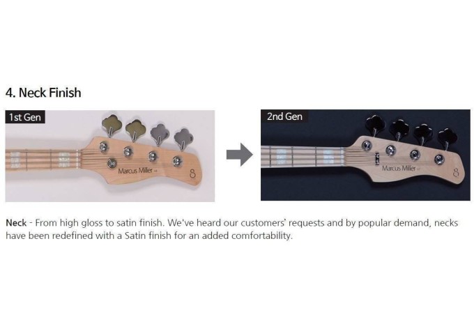 Sire Marcus Miller M7 Swamp Ash-5 2nd Gen Natural